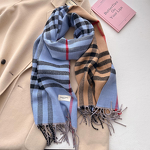 Scarf Manufacturer - 2024 Autumn Women's Plaid Double-sided Imitation Cashmere Polyester Warm Neck Warmer Long Student Couple High-end