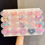 Hair Ties Manufacturer - Love Box Cartoon Small Flower Macaron High Stretch Disposable Rubber Band for Children