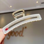 Hair Clip Manufacturer - Wholesale Large Fashionable Fairy Girl Flower Rhinestone Pearl Tassel Zinc Alloy Metal