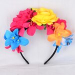 Rose Fabric Headband Manufacturer - Cross Border Fashion Wreath for Girls & Women