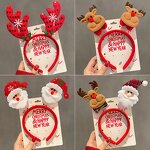 Hairband Manufacturer - Christmas New Year for Kids Cartoon Xmas Tree with Bow Antlers for Girls