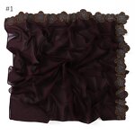 Square Scarf Manufacturer - Wholesale Muslim Hijab 90*90cm Malaysia Style Pearl Chiffon Solid Colour Cut Flower Ironed Diamond