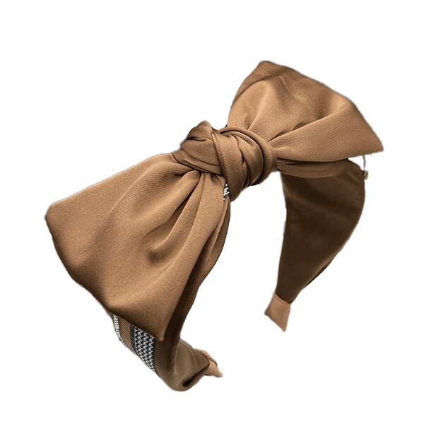 Hair Band Manufacturer - New Solid Color Bow Wide Edge Simple for Women