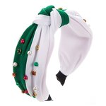 Flytop Women's Headband Manufacturer - Christmas Tree Santa Rhinestone Knot Fabric Plastic Wide-Brimmed