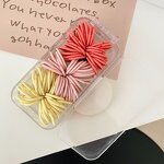 Elastic Hair Bands Manufacturer - 90pcs Boxed Sweet Party-Style Candy-Colored Rubber Ponytail Hair Rope for Girls