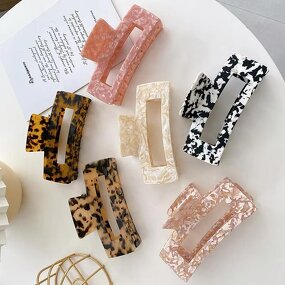 Hair Claw Clip Manufacturer - Hot Sale Acetate High Quality Smooth Large Jumbo Rectangle for Girls Women
