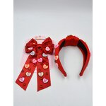 Hair Clip Set Manufacturer - Valentine's Day Fashion Letter Bow for Women Headband Hairpin as Gift