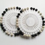 Hijab Scarf Pins Manufacturer - 2024 New Fashion 10mm Crystal Ball Muslim Brooch Scarf Clips Wedding Pin for Women