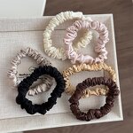 Hair Scrunchies Manufacturer - Wholesale Factory Price Solid Color Set Girl Silk Scrunchie Elastic