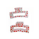 Hair Claw Clip Manufacturer - Summer Fresh Transparent Printed Fruit for Girls Women