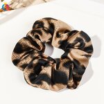 Hair Scrunchies Manufacturer - Wholesale Large Leopard Print Fabric Elastic Hair Bands Ponytail Holders for Women & Girls