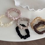 Hair Scrunchies Manufacturer - Wholesale Factory Price Solid Color Set Girl Silk Scrunchie Elastic