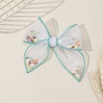 Hair Clips Manufacturer - Mesh Bow Sequin Confetti Valentines Theme for Sweet Party Fabric for Girls