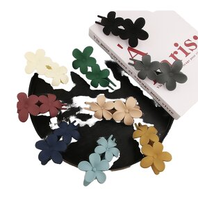 Hair Clip Manufacturer - Custom Vintage Sweet Flower Design Fresh Summer Plastic for Girls & Women