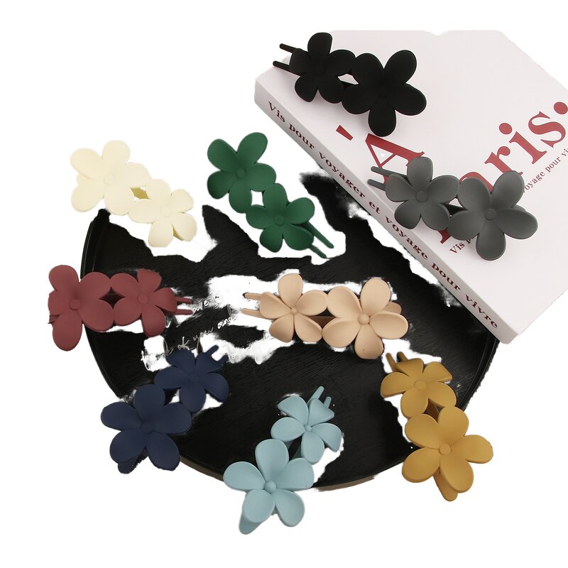 Hair Clip Manufacturer - Custom Vintage Sweet Flower Design Fresh Summer Plastic for Girls & Women