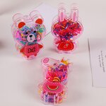Rubber Band Hair Ties Manufacturer - Disposable Children's Multi-color Cartoon Girls Tie Hair Ring Bear Castle