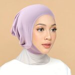 Muslim Hijab Cap Manufacturer - Sharut 2025 Custom Solid Color Jersey Cotton Inner for Women Summer