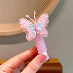 Elastic Hair Ties Manufacturer - High Ponytail Girls Children Antique Butterfly Braid Hair Rope Plastic for Girls Women Children