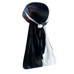 Head Scarf Manufacturer - Designer Bi-Color Long Tail Cap Elastic Polyester Street Hip Hop Sports for Women