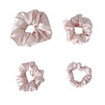 Hair Scrunchies Manufacturer - Solid Color High-Grade Satin 100 Mulberry Silk for Girls Hair Hands