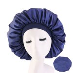 Satin Nightcap Manufacturer - Hot Selling Large Elastic Wide Brimmed Round Hat Home Hat Women's Monochrome Chemotherapy