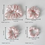 Hair Scrunchies Manufacturer - Solid Color High-Grade Satin 100 Mulberry Silk for Girls Hair Hands