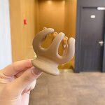 Plastic Hair Claw Clip Manufacturer - New Pumpkin Shape Headpiece High Ponytail Fixing Artifact for Girls Women