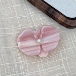 Hair Clip Manufacturer - Korean Style Elegant Vinegar Texture Butterfly Orchid Duckbill Clip Niche Bangs