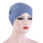 Hijab Hair Scarf Manufacturer - Factory Wholesale Elastic Muslim Women's Cross Headscarf Crystal Ramie Cotton Base Hat