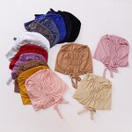 Muslim Hat Manufacturer - 2021 Hot Selling New Back Elastic and Wrinkled Baotou Mercerized Cotton 12 Colors