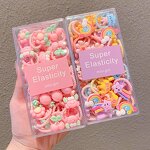Hair Ties Manufacturer - Korean Candy Color Baby Small Size Elastic Cute Cartoon Rubber Hair Band for Baby Girls