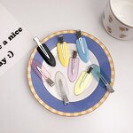 Hair Clips Manufacturer - Custom Logo Trendy 2025 Make up Hairpin for Girls Curl Seamless Acetate Metal