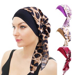 Head Wrap Manufacturer - Fashion Elastic Band Hijab Muslim Pre-tied Scarf Turban for Female