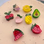 Hair Claw Clip Manufacturer - French Design Mini Cute Sweet Cherry & Strawberry Shaped Acetate for Kids Girls Women