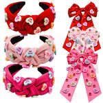 Hair Clip Set Manufacturer - Valentine's Day Fashion Letter Bow for Women Headband Hairpin as Gift