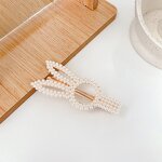 Hair Clips Manufacturer - Wedding Barrette Bead Hairgrips Girls Pearl Pins Party Bling Large Pearl