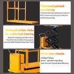 Aerial Lift Table Manufacturer - JIALITE 2M New Design Mobile Electric Portable Scissor Hydraulic 500kg Capacity