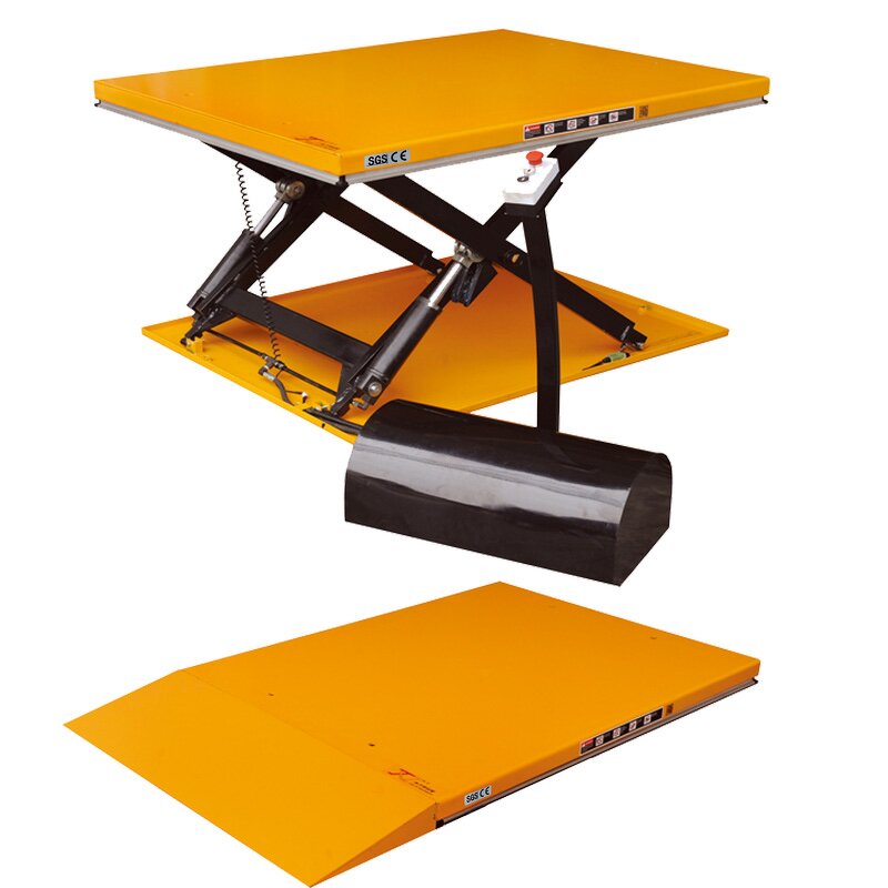 Electric Platform Lift Table Manufacturer - HD2001 2T Scissors 1600*1200MM 0.87M Fully Pallet Lifter Chain Sling for Retail