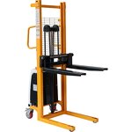 Dual Purpose Electric Platform Stacker Forklift Manufacturer - JIALITE 500kg Capacity 1.3M Lift for Warehouse & Narrow Aisle