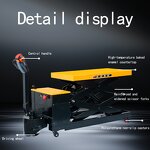 Fully Electric Scissors Lift Manufacturer - Jialite 1.5M Portable Mobile Lift Table 500kg Small Handling Model FET0515