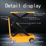 Electric Scissors Lift Platform Truck Manufacturer - JIALITE EPT400 400KG 0.9M Fully Electric Portable Cargo Lifting