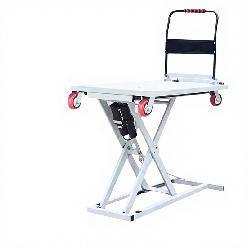 New Electric Crane Cart Manufacturer - Portable Hydraulic Lifting Scissor Mobile Sliding Track Hand Push Flatbed Cart