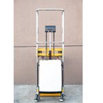 Light-Duty Electric Forklift Stacker Manufacturer - New 400kg 1.7M Platform Chain Sling Pallet Truck for Hotels & Retail