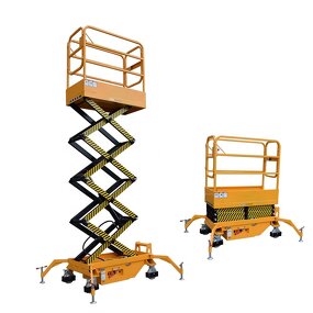 Portable Electric Scissor Lift Manufacturer - New 300 KG 4M Hydraulic Aerial Work Platform Remote Control
