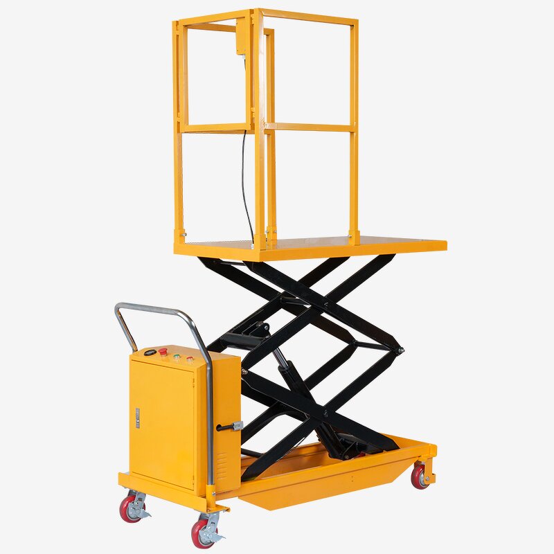 Mobile Scissor Lift Table Manufacturer - JIALITE 2M Height 500KG Capacity Semi Electric Aerial Work Platform