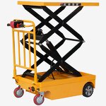 Electric Scissors Lift Platform Truck Manufacturer - JIALITE EPT400 400KG 0.9M Fully Electric Portable Cargo Lifting