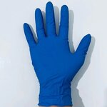 Disposable Nitrile Gloves Manufacturer - Food Grade Powder-Free 4mil 5mil Dark Blue Medical Consumables