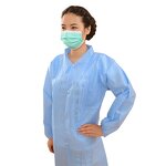 Disposable Lab Coat Manufacturer - Non Woven PP Medical Men Women Unisex Hospital Uniforms