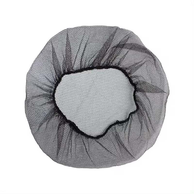 Disposable Clip Cap Manufacturer - High Quality Black Color Non-woven Bouffant Cap Surgical Cap