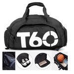 Multifunctional Travel Duffel Bag Manufacturer - Custom Logo Large Waterproof Nylon Sports Gym with Shoe Compartment
